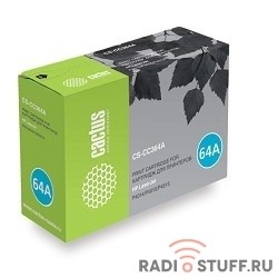 CACTUS CC364A Картридж (CS-CC364A) для LaserJet P4014/P4015/P4515, черный, 10000 стр.
