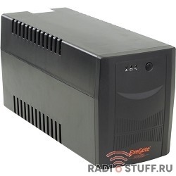 Exegate (EP212521RUS/EP223437RUS) Power  ИБП  Back UNB-1500  <1500VA, Black, 2 евророзетки+2 розетки IEC320>