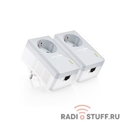 TP-Link TL-PA4010P KIT AV600 Комплект адаптеров Powerline со встроенной розеткой