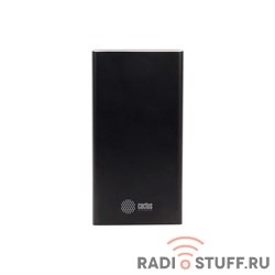 Мобильный аккумулятор Cactus CS-PBFSIT-20000 Li-Pol 20000mAh 2.1A+2.1A черный 2xUSB материал алюминий