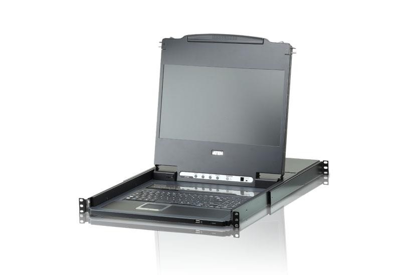 KVM-переключатель W/LCD 8PORT 17" DVI CL6708MW-ATA-RG ATEN