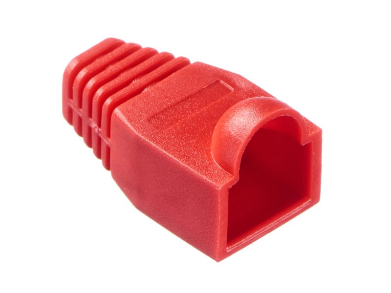Изолирующий колпачок для RJ45 красный, D-6 мм, 100шт, NETKO Optima