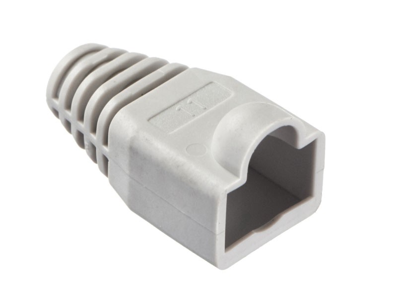 Изолирующий колпачок для RJ45 серый, D-6 мм, 100шт, NETKO Optima