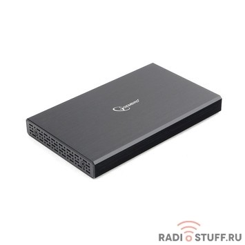 Gembird EE2-U3S-55 Внешний корпус 2.5" чёрный, USB 3.0, SATA, до 2 Тб, алюминий