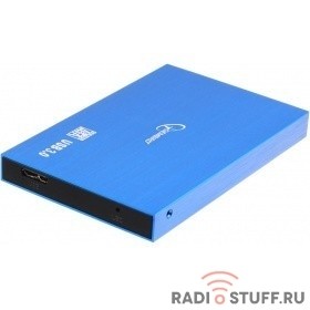 Gembird EE2-U3S-56 Внешний корпус 2.5" синий металлик, USB 3.0, SATA, алюминий