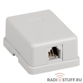 Настенная розетка RJ12, сat.3, UTP, 1-порт, ITK